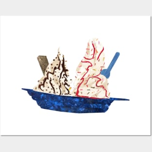 Ice cream - boat sundae deluxe Posters and Art